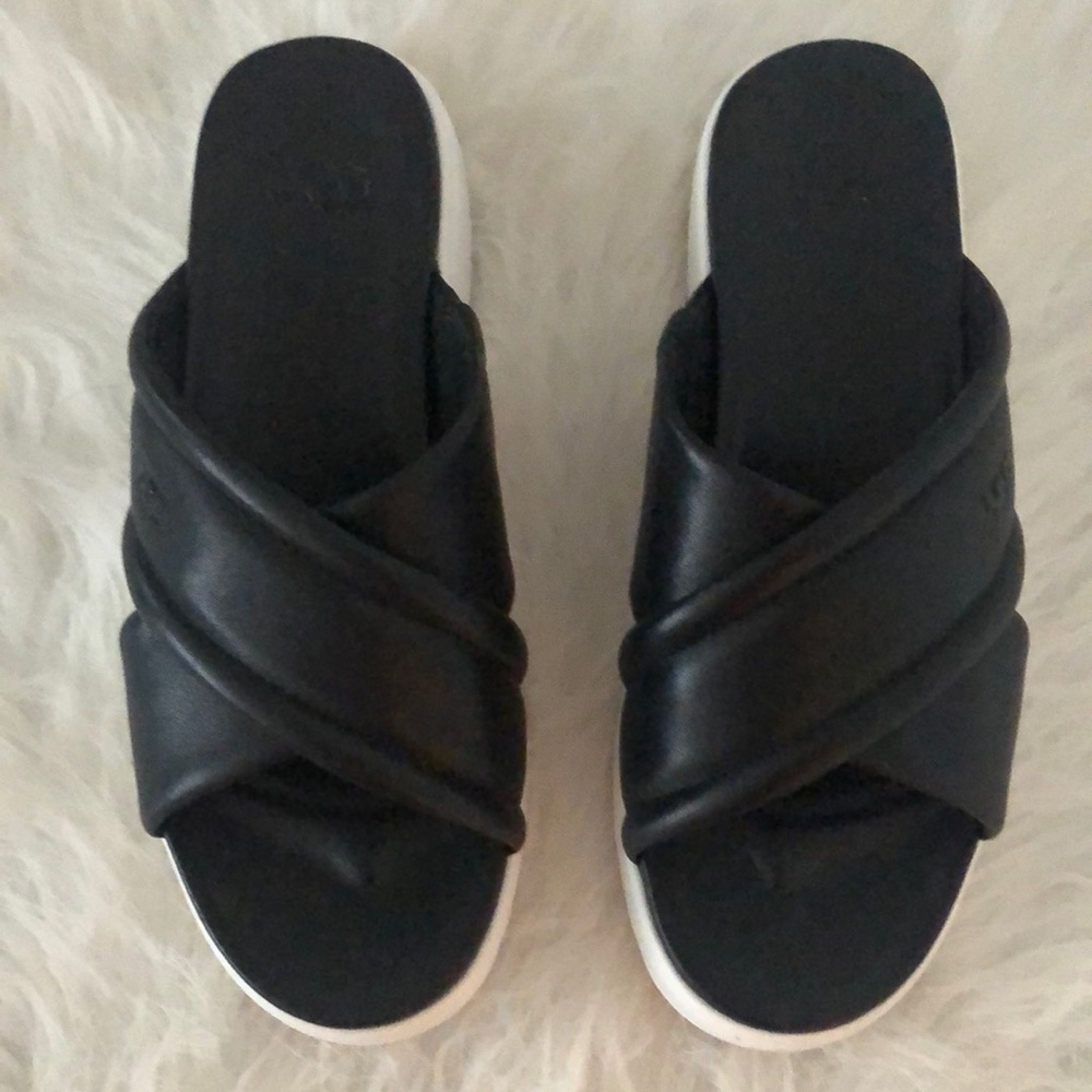 Black Ugg Slides